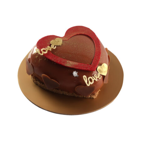 Chocolate Heart Mousse (4 portion)