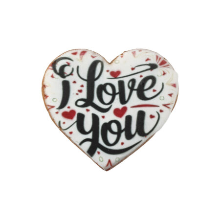 I love You Heart  Cookie  55 gms                               (1x1 flow wrap)