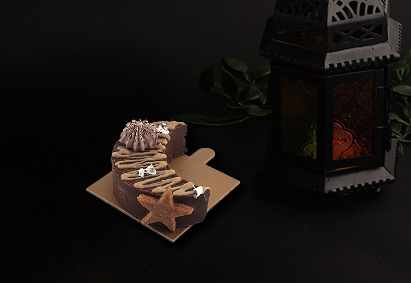 Caramel and Tahini Brownies Mono