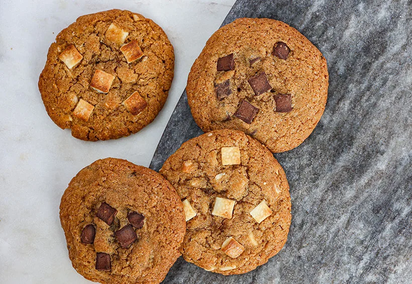 White Chocolate and Almond Cookie
